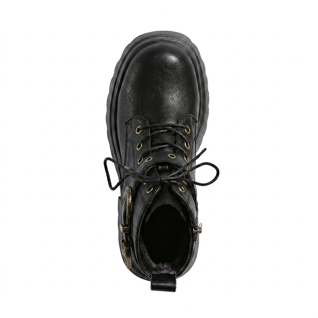 GOTHIC PLATFORM COMBAT BOOTS