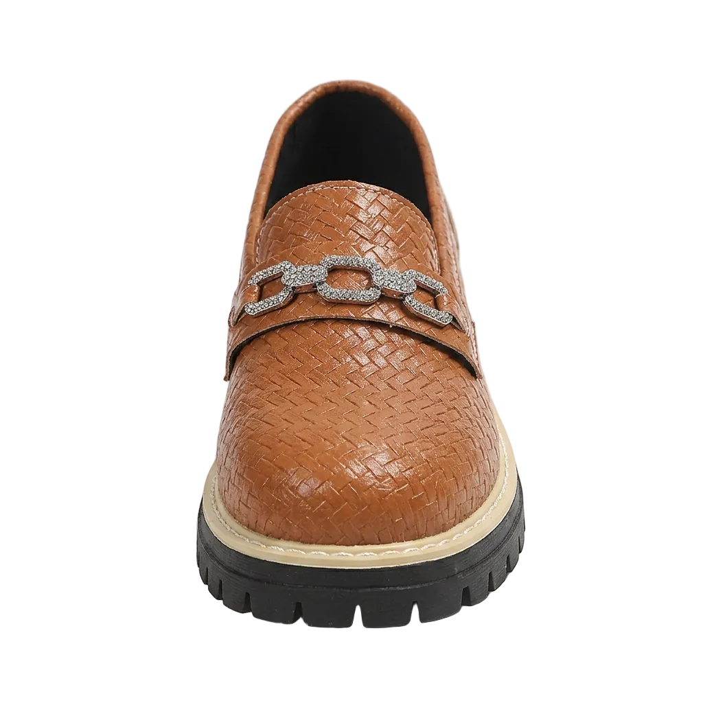 WOVEN TEXTURE LOAFERS