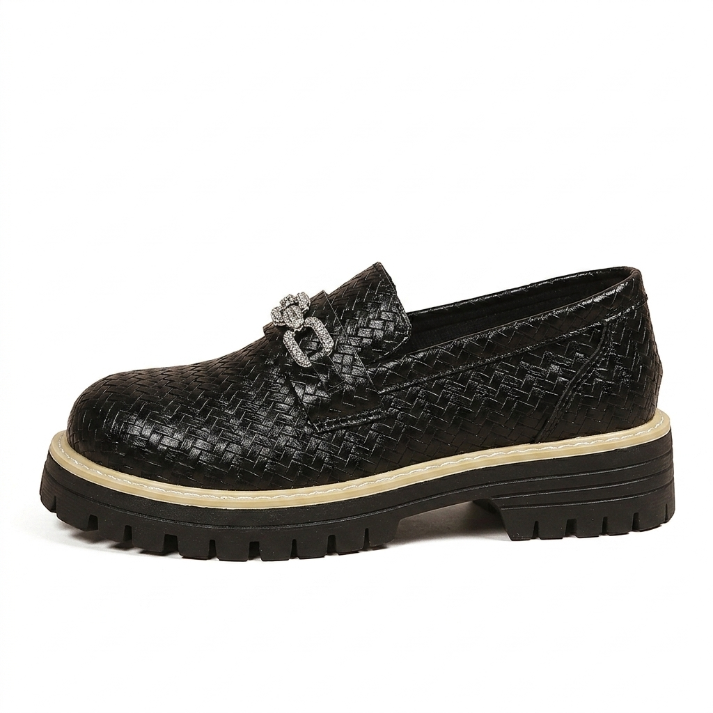 WOVEN TEXTURE LOAFERS