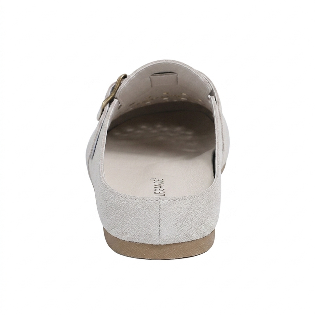 SUEDE LASER-CUT MULES