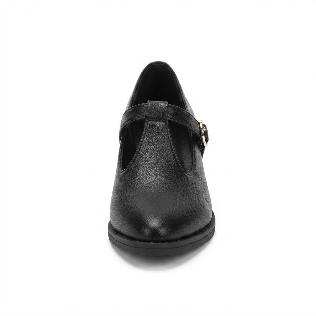 VINTAGE-INSPIRED T-STRAP BLOCK HEEL PUMPS