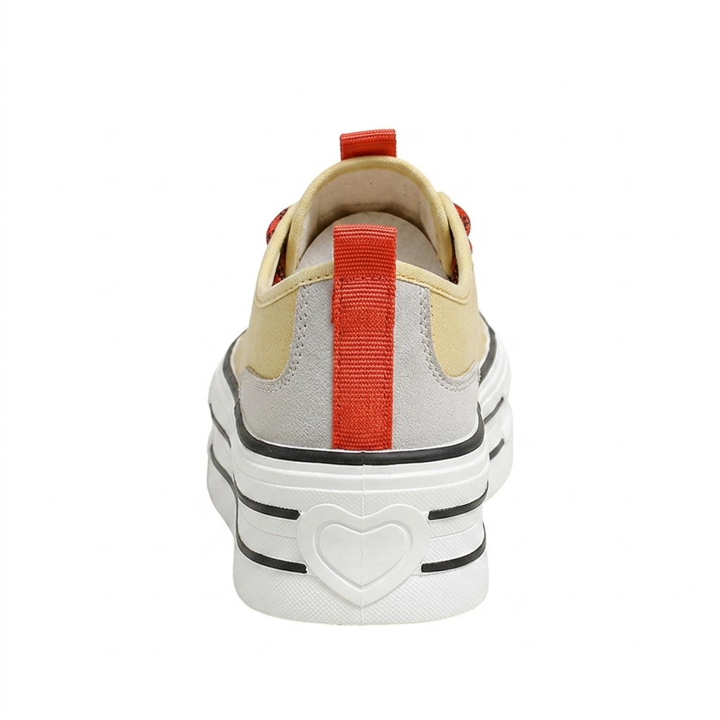 Women's Stacked Platform Canvas Sneakers
