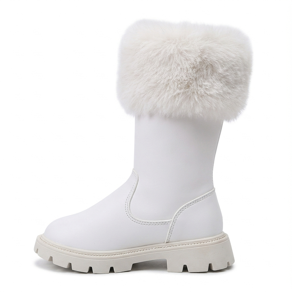FAUX FUR TRIM WINTER BOOTS