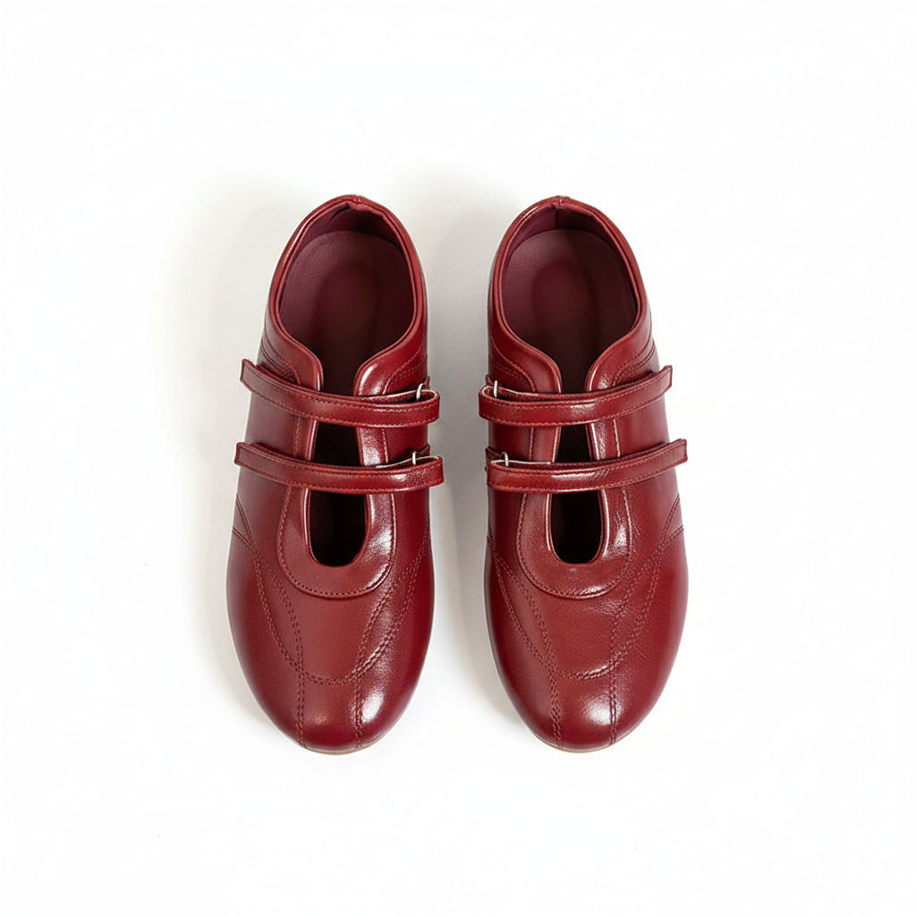 MARY JANE FLATS WITH VELCRO STRAP