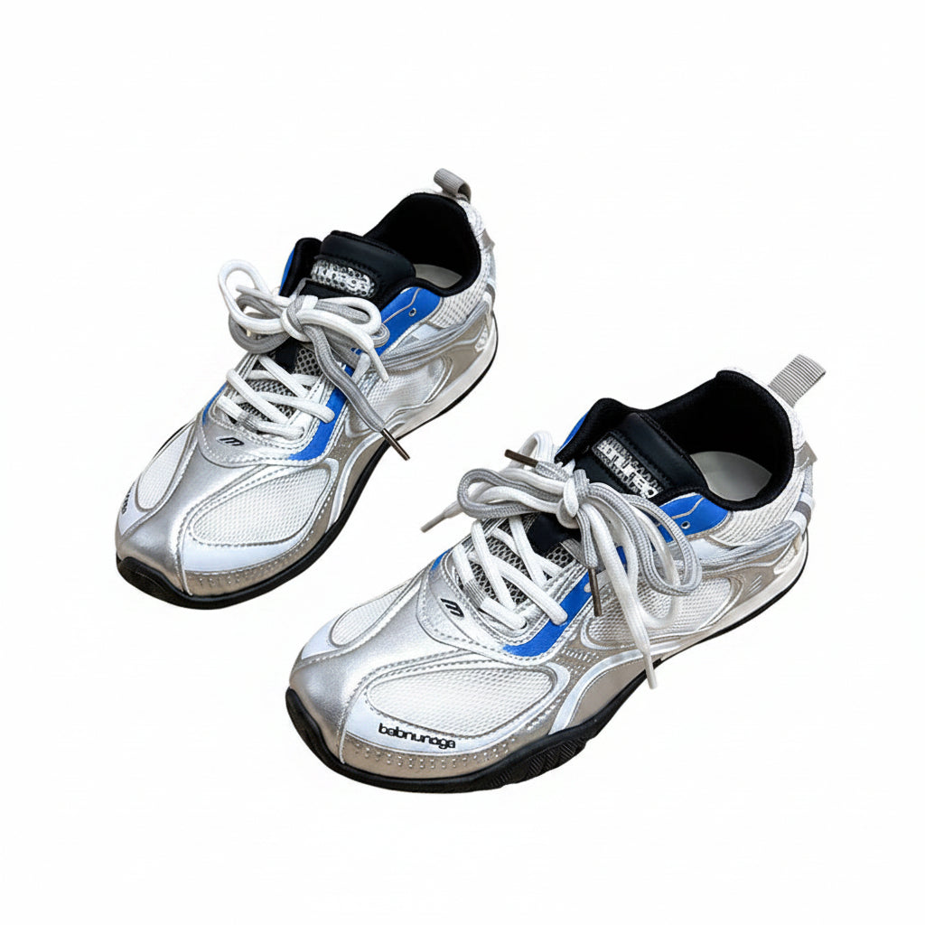 Women's Y2k Silver Runner Sneakers