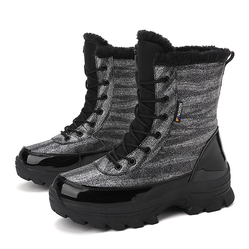 METALLIC STATEMENT CHUNKY SNOW BOOTS