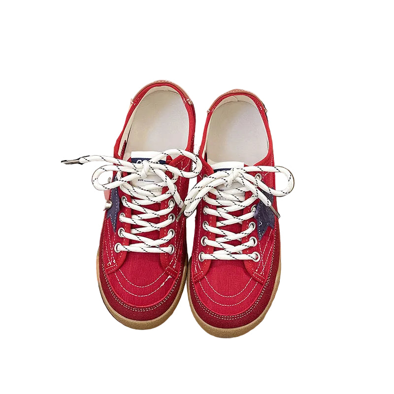 Women's Retro Canvas Low-Top Sneakers