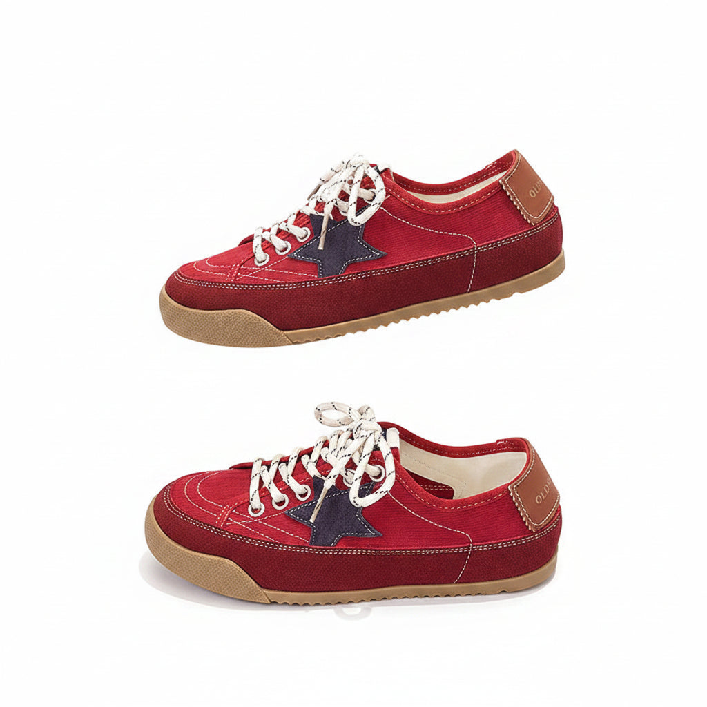 Women's Retro Canvas Low-Top Sneakers
