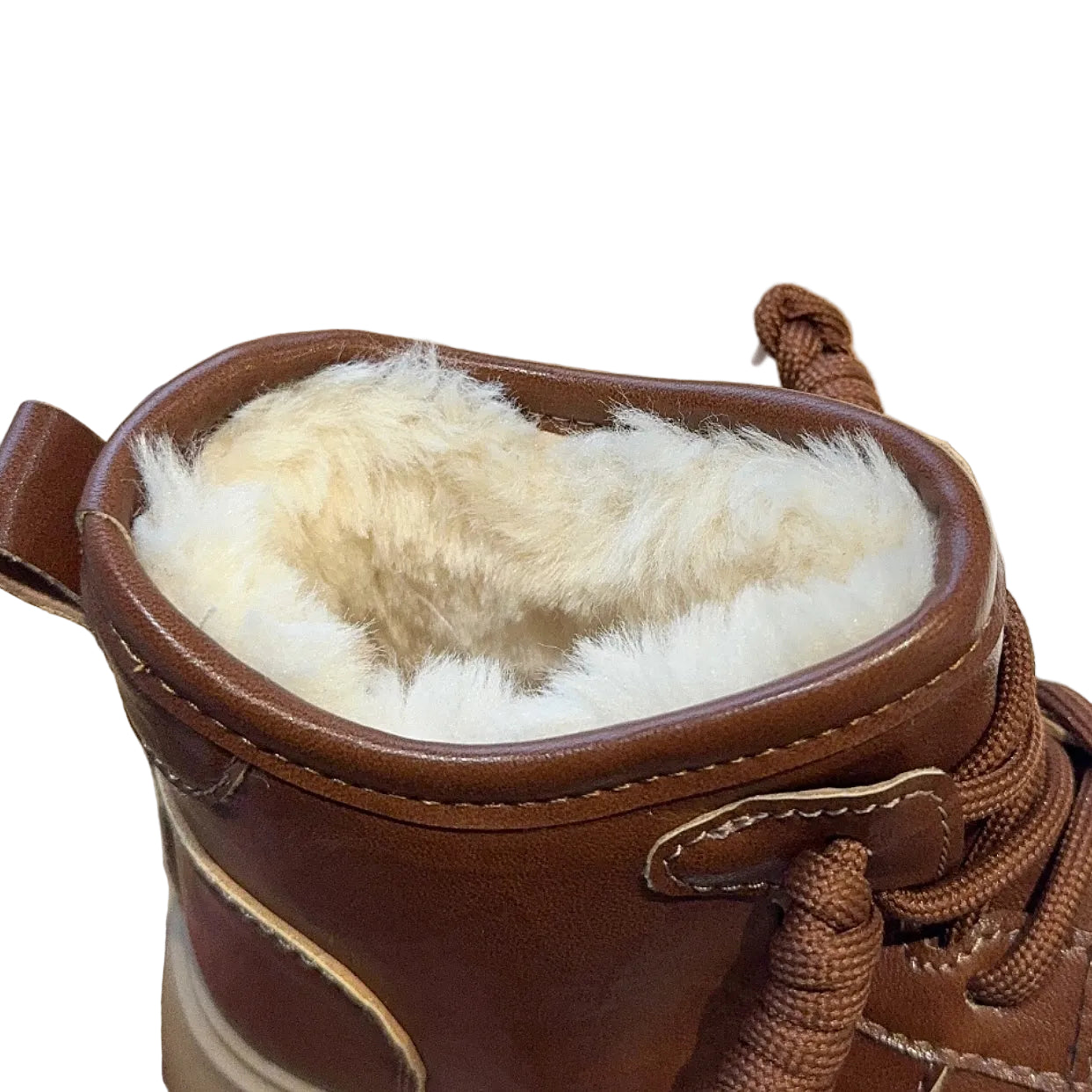 FAUX SHEARLING LINED WINTER BOOTS
