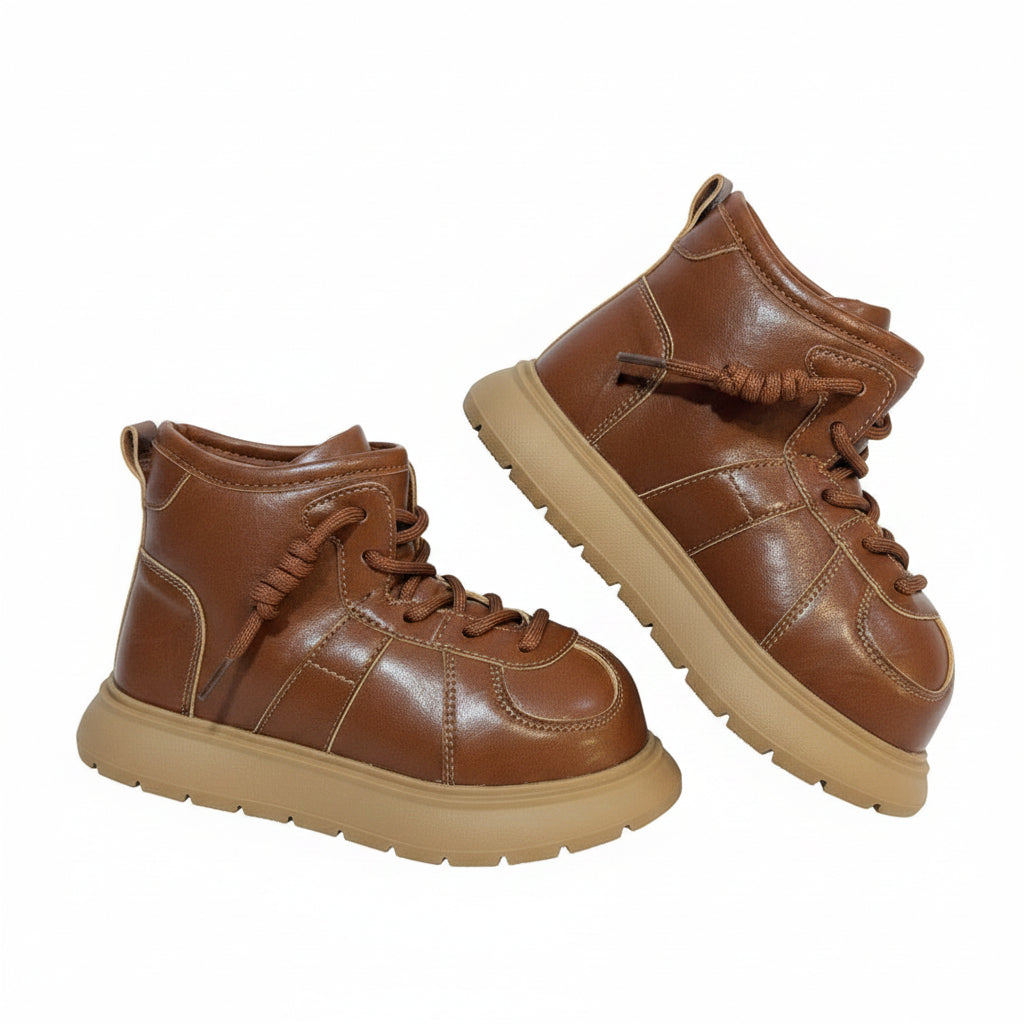 KID'S COSY FAUX FUR LINED ANKLE BOOTS