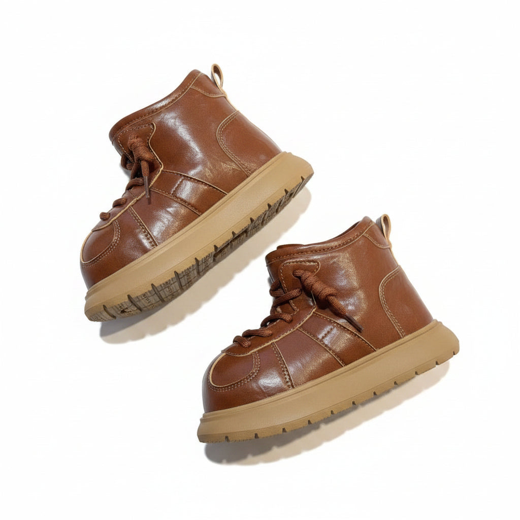 KID'S COSY FAUX FUR LINED ANKLE BOOTS