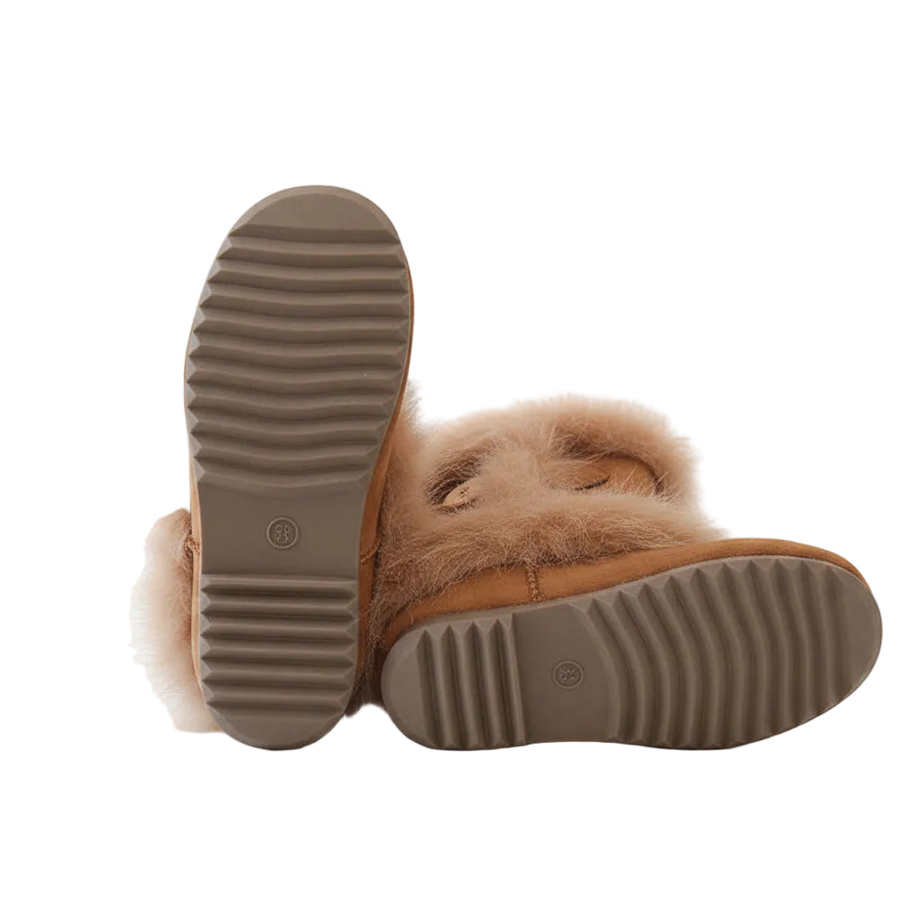Girls' Faux Fur Trimmed Winter Boots