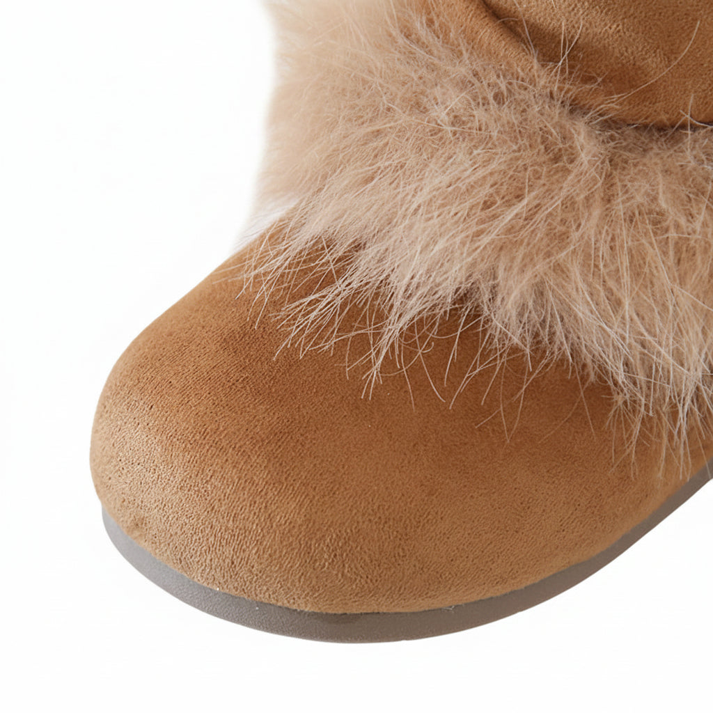 Girls' Faux Fur Trimmed Winter Boots