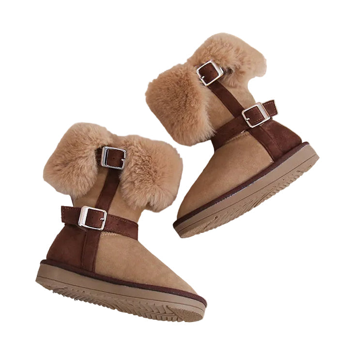 Kids' Faux Fur Fold-Over Winter Boots