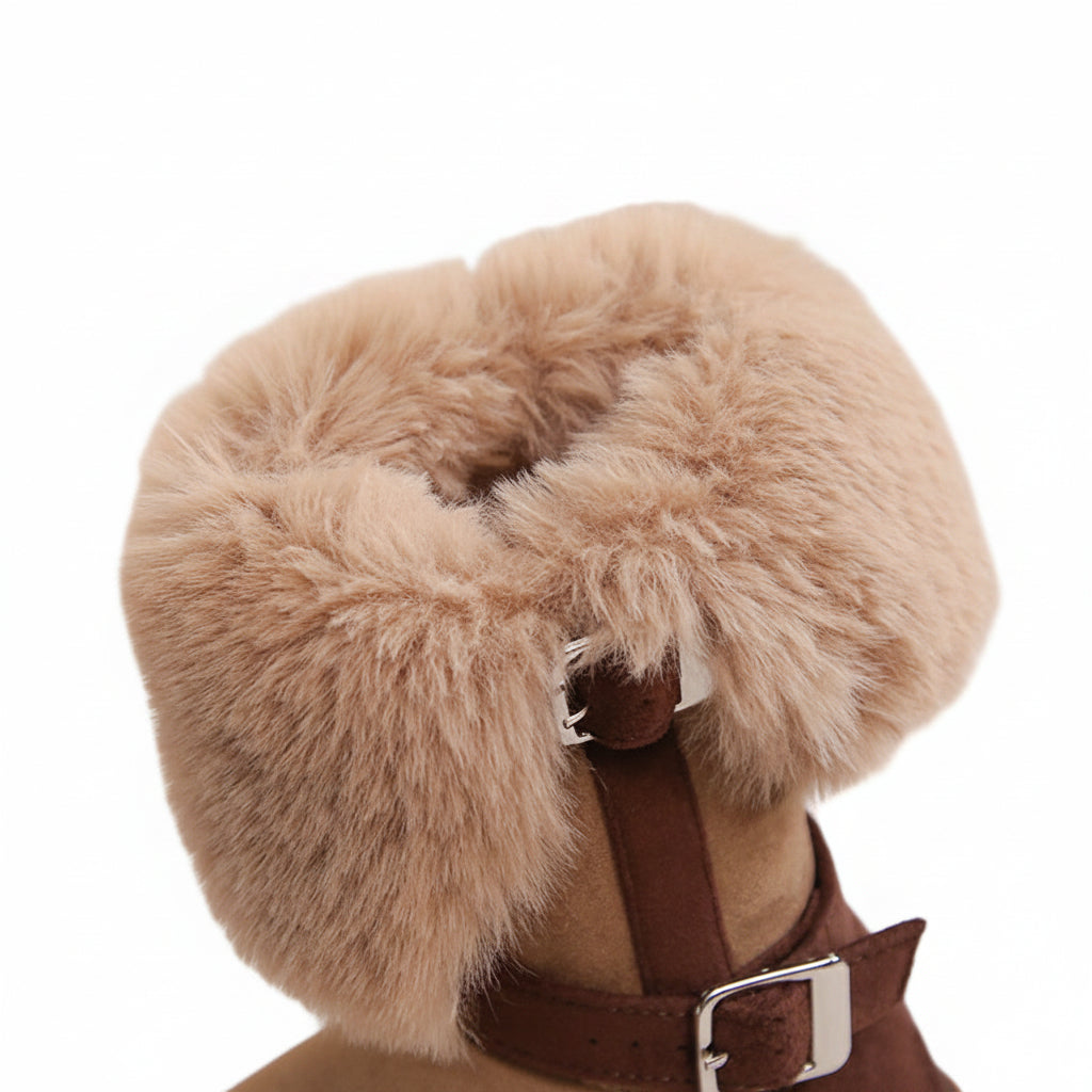 Kids' Faux Fur Fold-Over Winter Boots