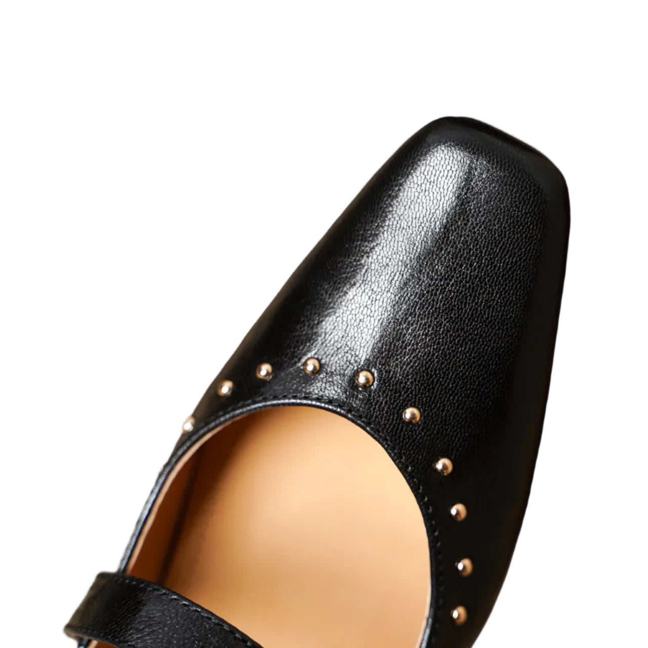 STUDDED MARY JANE PUMPS