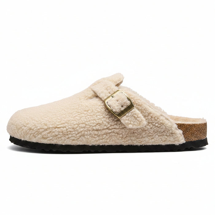 COSY TEDDY FLEECE WINTER MULES