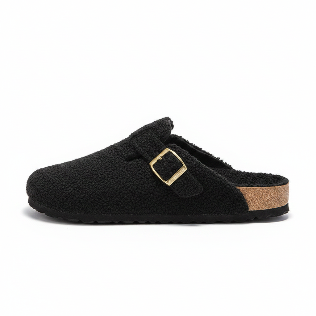 COSY TEDDY FLEECE WINTER MULES