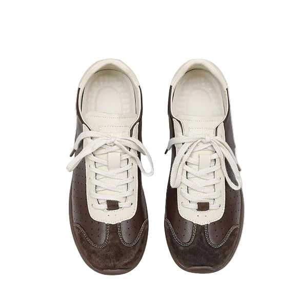 RETRO LEATHER SNEAKERS