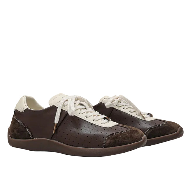 RETRO LEATHER SNEAKERS