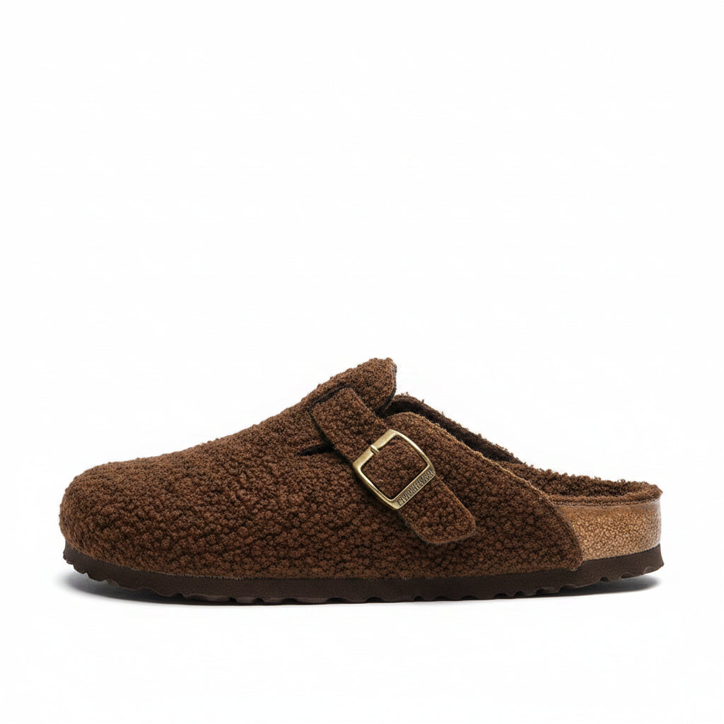 COSY TEDDY FLEECE WINTER MULES