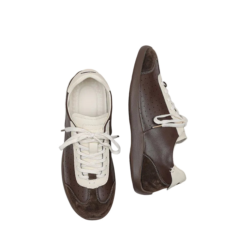 RETRO LEATHER SNEAKERS
