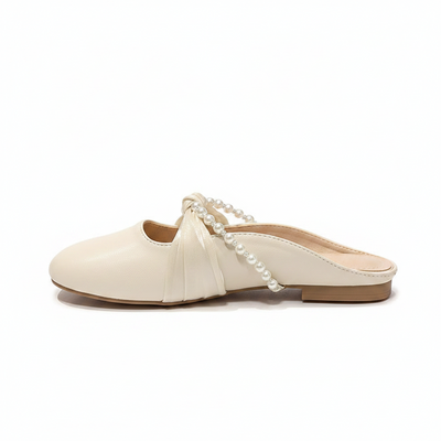 Women's Pearl Knot Mule Flats