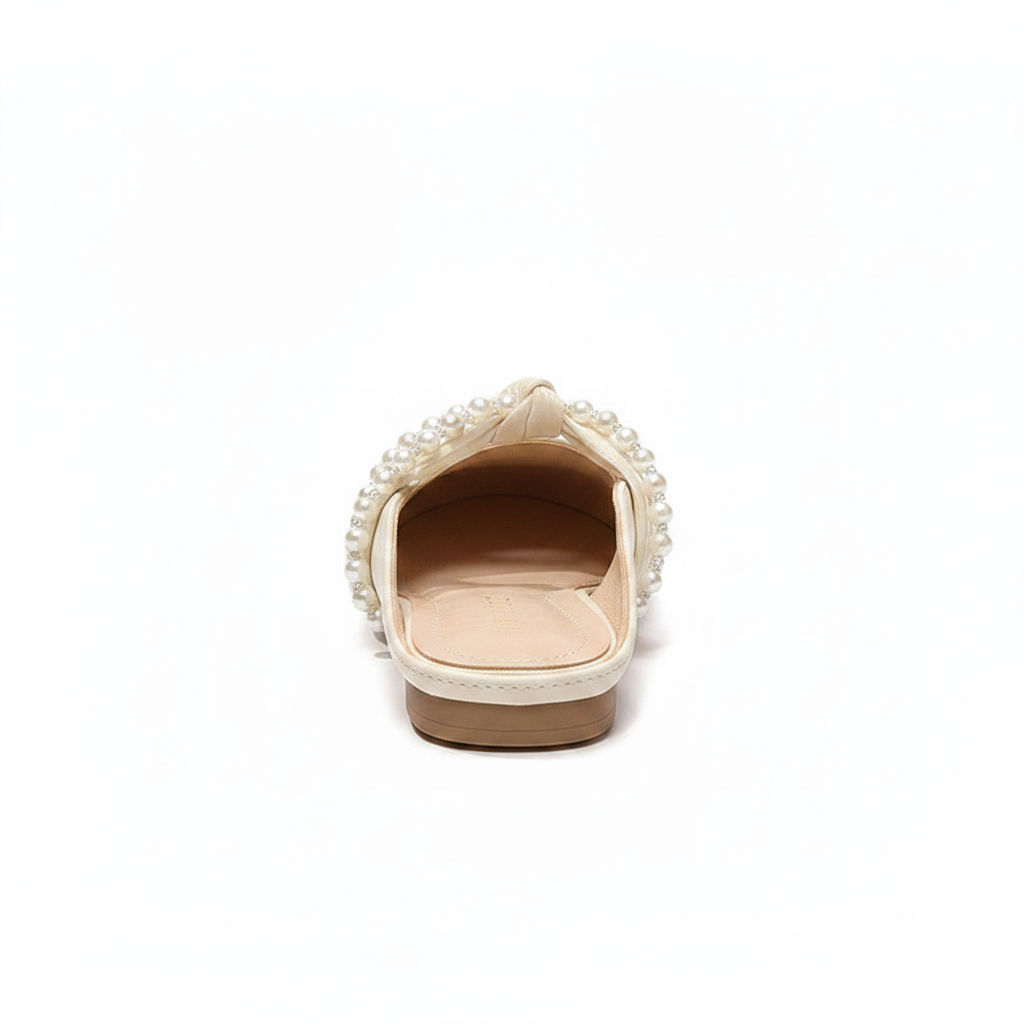 Women's Pearl Knot Mule Flats