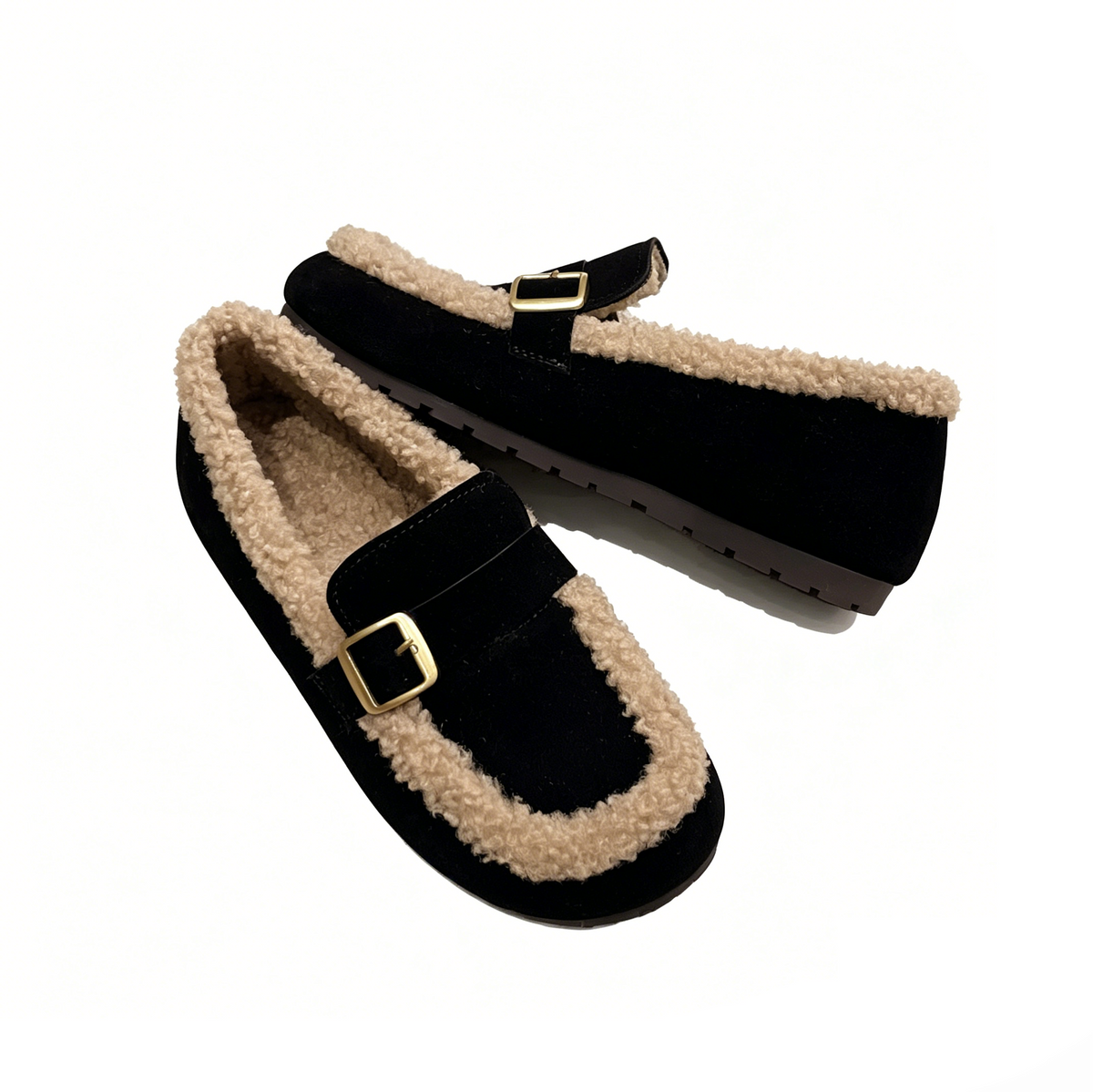 Women's Cosy Fleece-Lined Loafer Flats