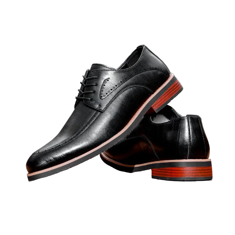 LEATHER BROGUE OXFORD SHOES