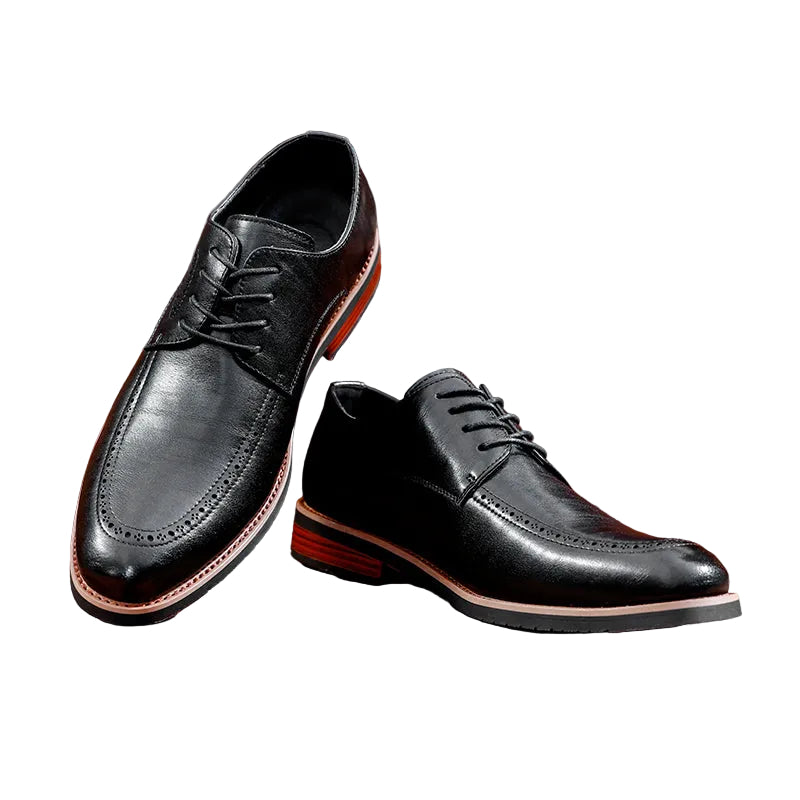 LEATHER BROGUE OXFORD SHOES