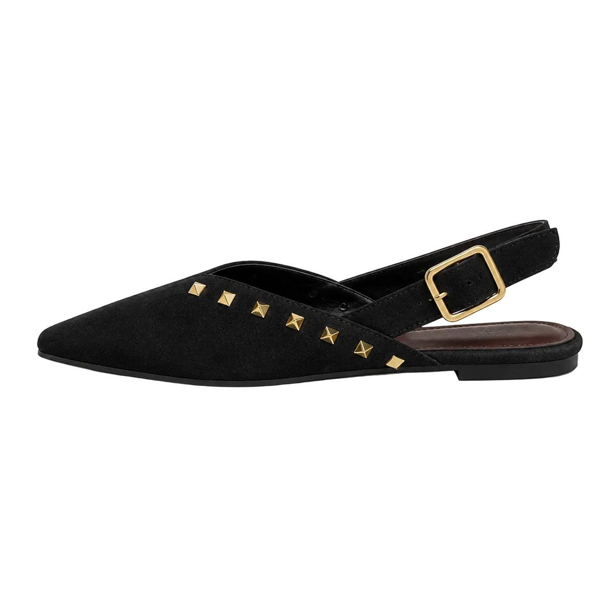 Women's Pyramid Stud Slingback Flats