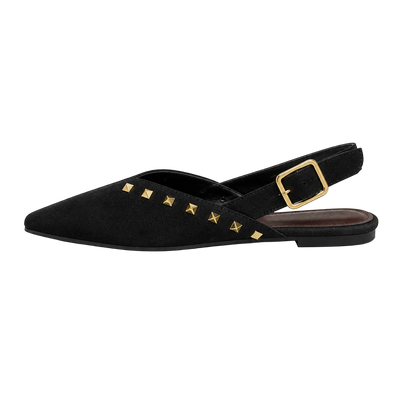 Women's Pyramid Stud Slingback Flats