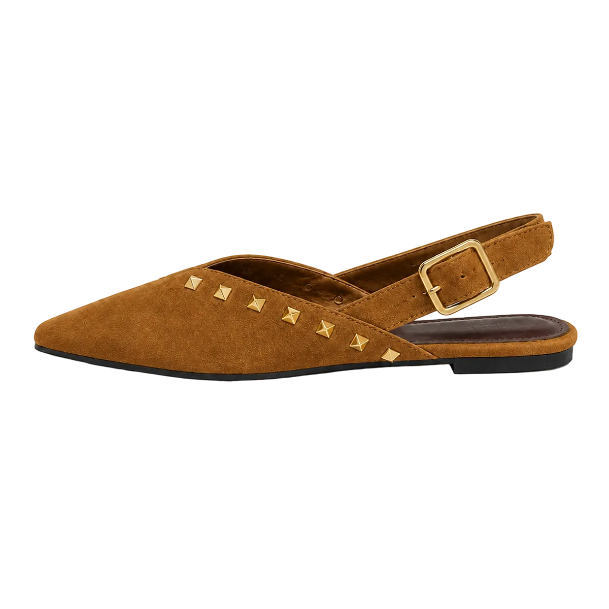 Women's Pyramid Stud Slingback Flats